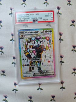 Umbreon EX 176/131 Prismatic Evolutions Premium Figure Collection Pokemon PSA 10