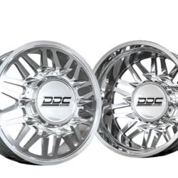 Dually Wheels 20” DDC Aftermath polished Dually Wheels