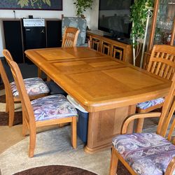 Dinning Table With Matching China