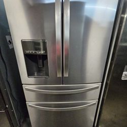 WHIRLPOOL 4 DOOR STAINLESS STEEL REFRIGERATOR 