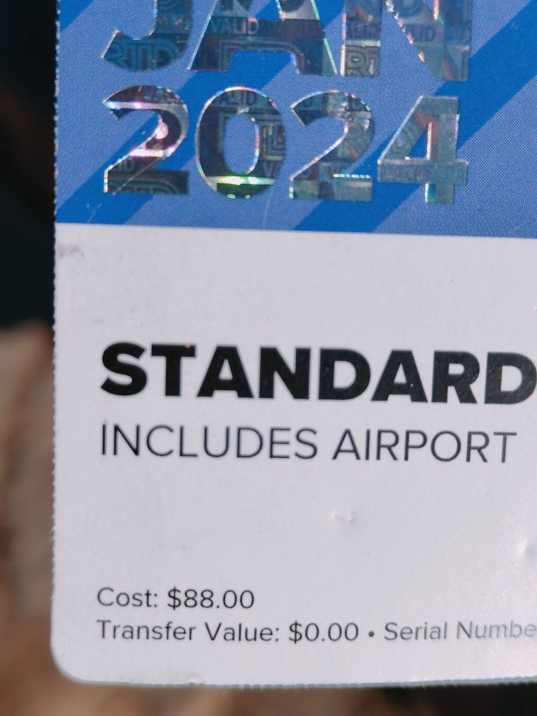 January 2024 Bus Pass *INCLUDES* AIRPORT