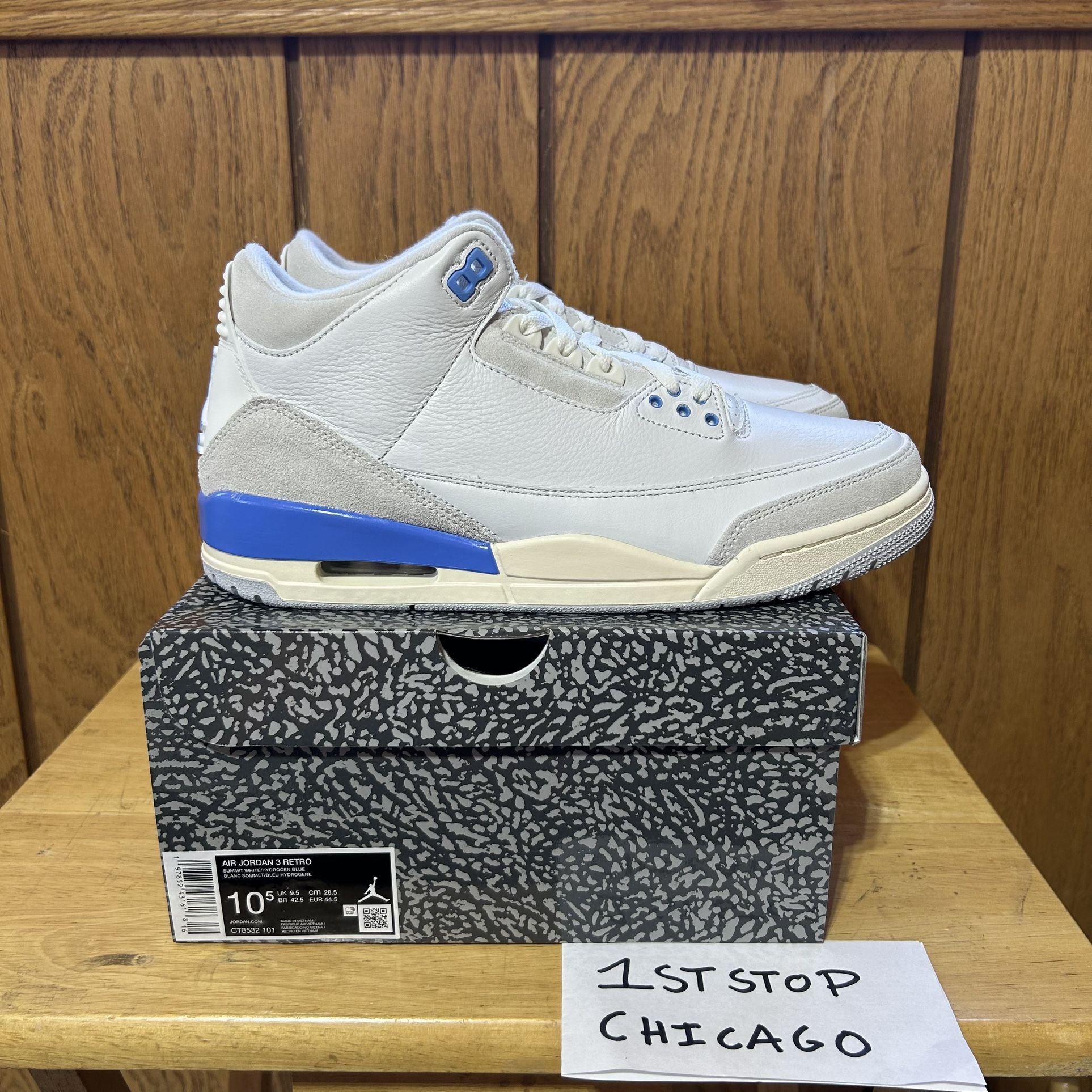 Air Jordan 3 Retro Lucky Shorts CT8532 101 Men’s Size 10.5 Authentic NEW IN HAND