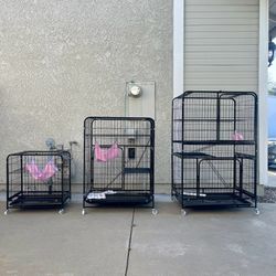 Large  metal Cage Enclosure - Kennel for Extra Large Hammock Cats, Ferret, Chinchilla, Rabbit, bird Small Animals