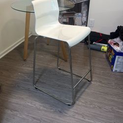 Modern White Bar Chair 
