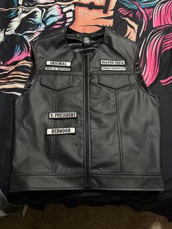 Official Sons of Anarchy Motorcycle Vest Size Medium