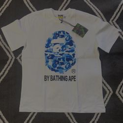 Bape White/Blue Shirt