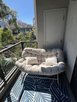 Outdoor Swinging Loveseat Extra Comfy