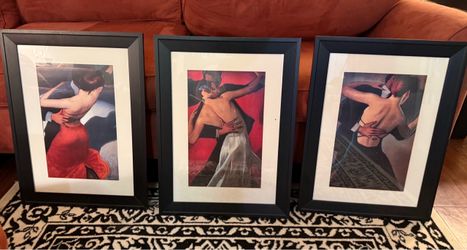 Set of 3 Framed Dance Art Prints