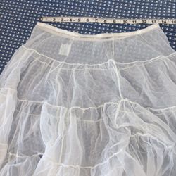 Women’s White Petticoat Skirt 