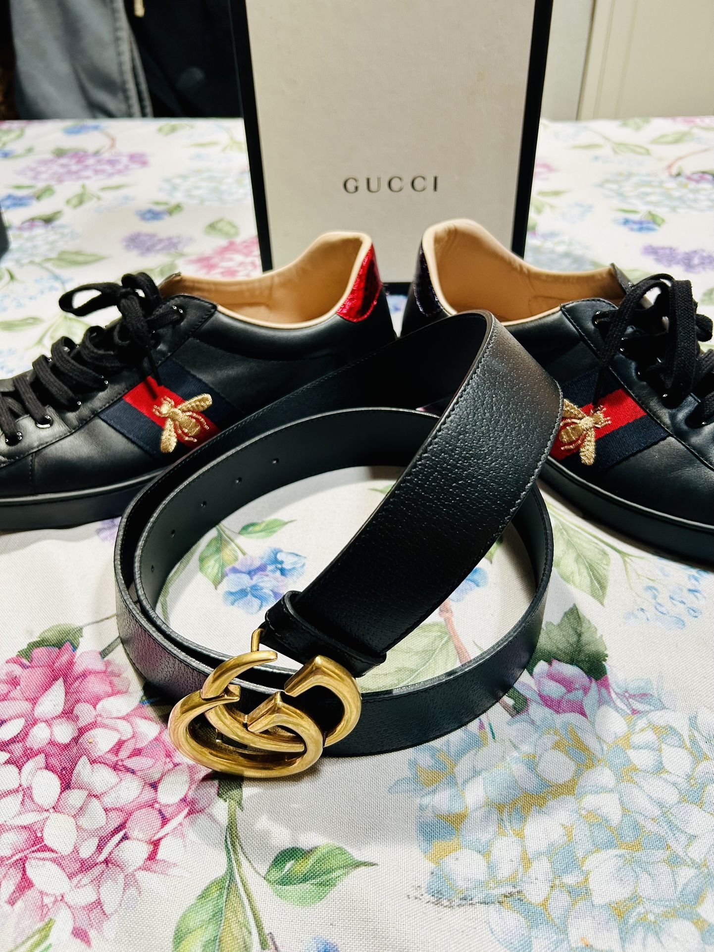 Gucci Ace Shoes Size 12 Gucci Belt 