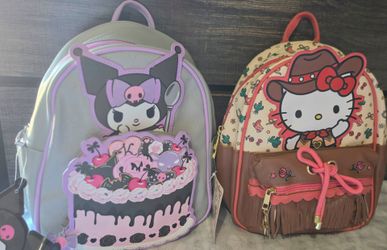 Mini Backpacks Kuromi and Cowgirl Hello kitty