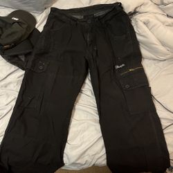 Wrangler Baggy Cargo Pants Size 32 Black