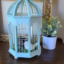 Vintage Antique Looking Rustic Birdcage