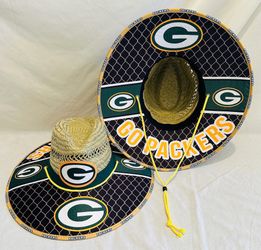 Green Bay Packers Straw Hat great Father Day Gift 🎁 order now (I also have other Teams)