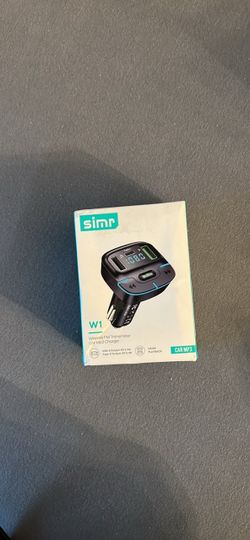 Simr W1 Wireless FM Transmitter Car MP3 Charger
