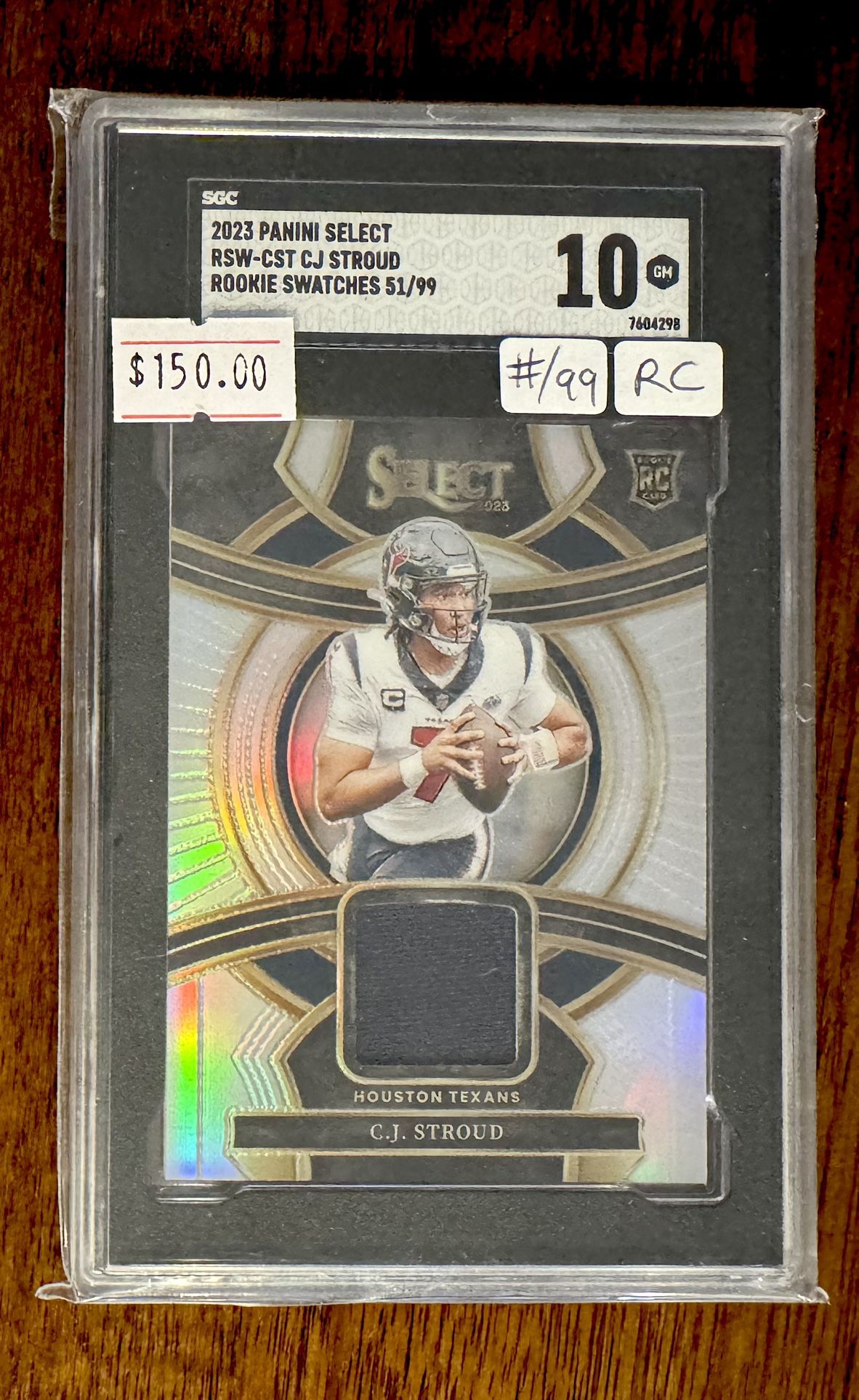 C.J. Stroud Rookie Cards - Texans QB, Gem Mint 10s, Serial #, Patches, Parallels - 8 cards available