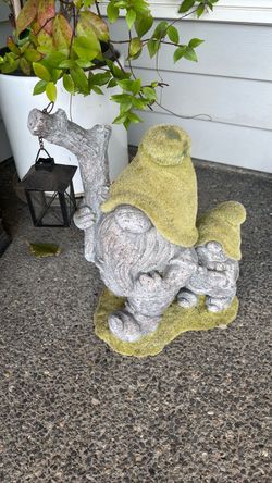 Garden Gnome Statue with Lantern