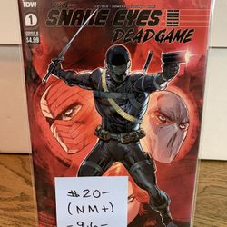 IDW Comics Snake Eyes DEADGAME #1 Cover B