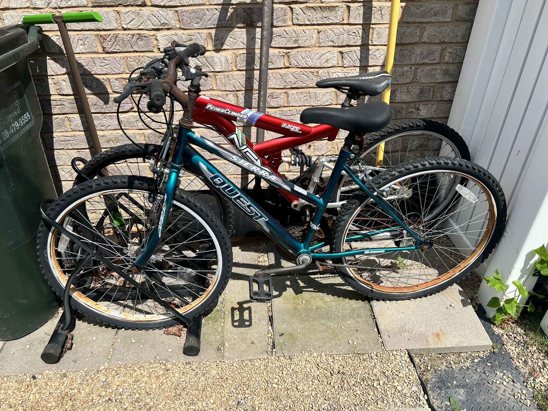 Teal bike
