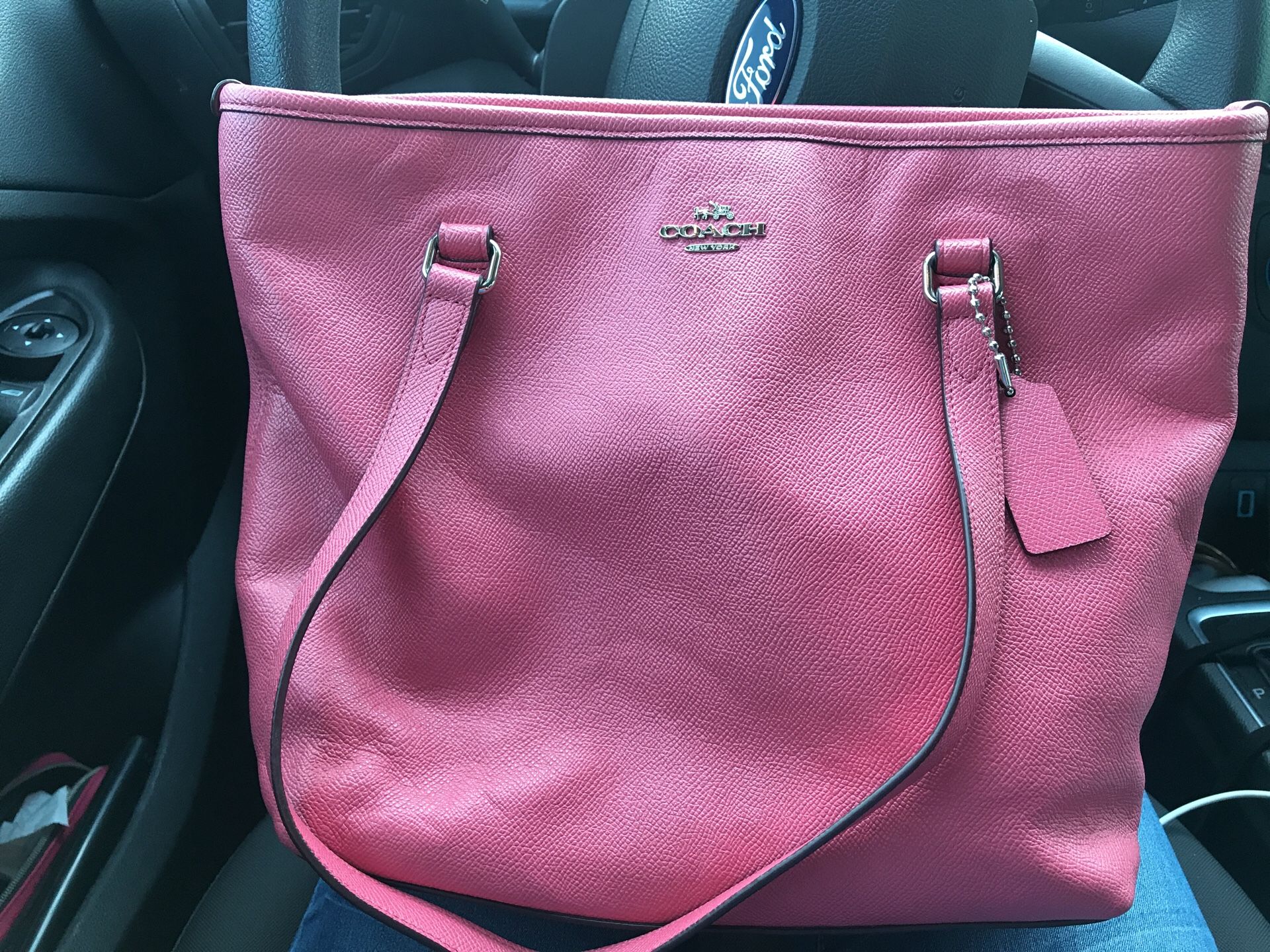 Pink coach purse