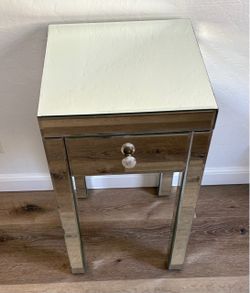 Mirrored nightstand