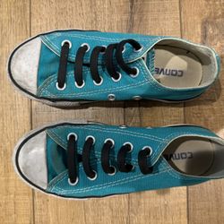 Turquoise Converse Toddler Size 11