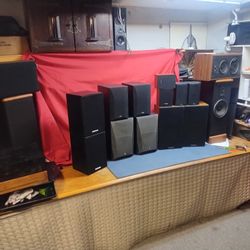 20 Sets Of Speakers Mostly Vintage 