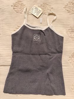 Loewe Anagram Knit Cami Tank Top New