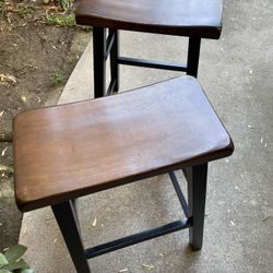 Pair Of Saddle Stools