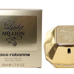 Paco Rabanne Lady Millions Women`s Eau De Parfum Spray 1.7 oz