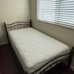 Twin Size Bed Frame And Mattress