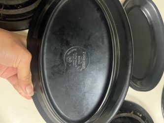 Carlisle Black Oval Serving Platters