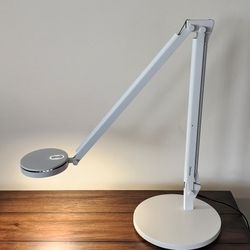 Steelcase Dash Adjustable LED Task Light with Power Supply, White Finish