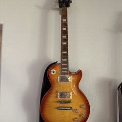 Epiphone Standard Pro Plus Custom Knobs And Locking Tuning Heads.