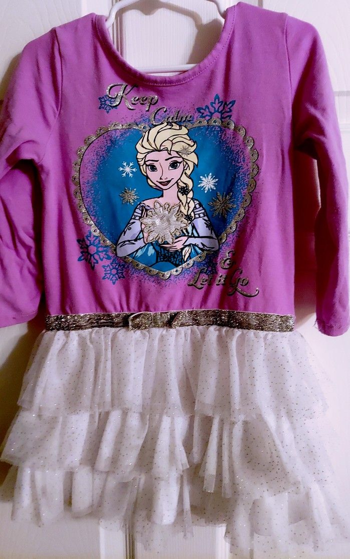 Frozen Elsa Princess Girls Size 6 Dress