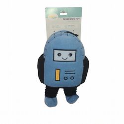 ZippyPaws Plush Dog Toy Rosco the Robot Squeaky Stuffed Blue New 
