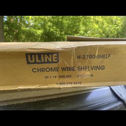 ULINE CHROME WIRE SHELVING