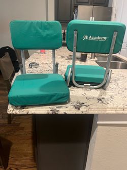 FOR SALE: 2 Used Stadium Seats – Academy Green – Great Condition