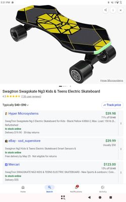 Swagtron electric skateboard