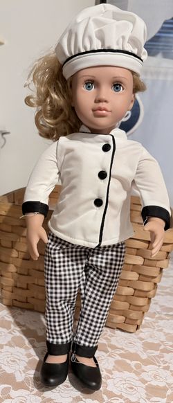 My Life as CHEF Fashion Set 5 Piece Outfit Dressed 18" Our Generation -Battat