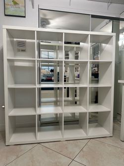 16-Cube White IKEA KALLAX Storage Shelf