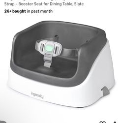 Ingenuity SmartClean Toddler Booster Seat for Kitchen Chair