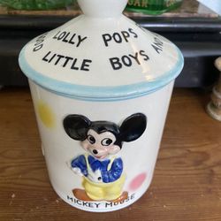 Vintage 1961 Disney Lollipop Jar