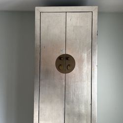 Silver Contemporary Armoire Dresser 