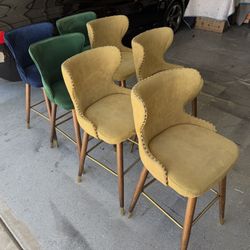 Upholstered Counter Stool Chair