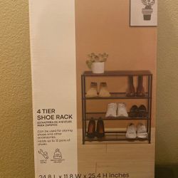 4 New Tier Shoe Rack