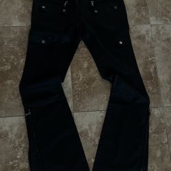 Leather Flared Pants