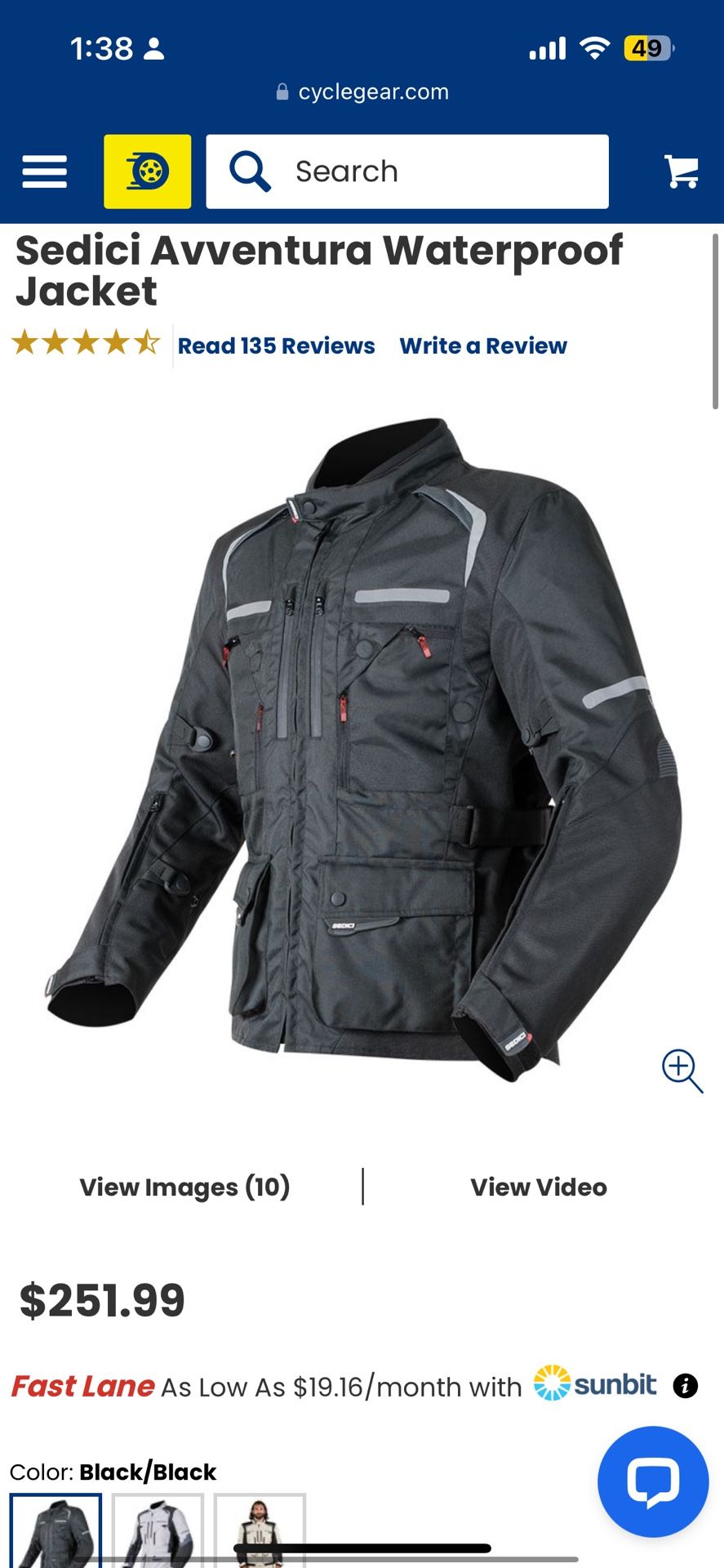 Sedici Avventura Waterproof Jacket men’s Medium