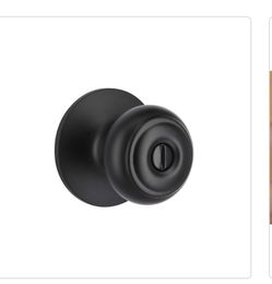 Defiant Hartford Matte Black Bed/Bath Door Knob