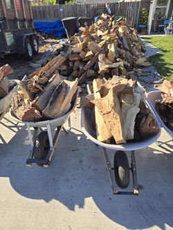 Dry Split Firewood Ready To Burn 